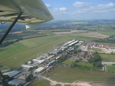 Arriving at Old Sarum airfield